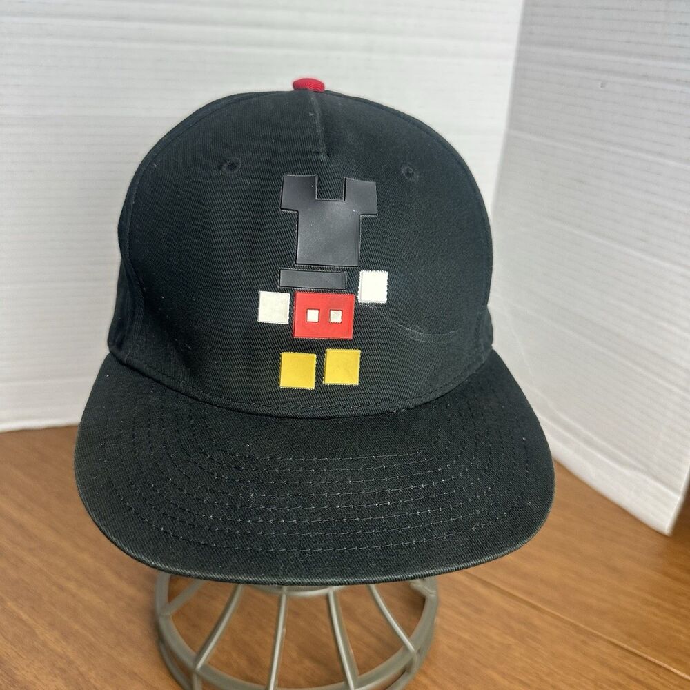 Neff Disney Mickey Mouse Block Kids Snapback Hat Black Baseball Cap